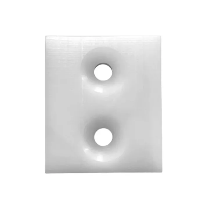 - Plaque d'appui en PEHD1000 Naturel 80x68x15 mm