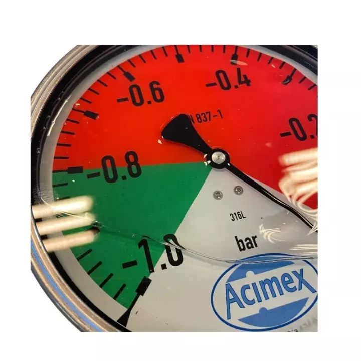 - Vacuomètre Ø160mm RA 1/2"